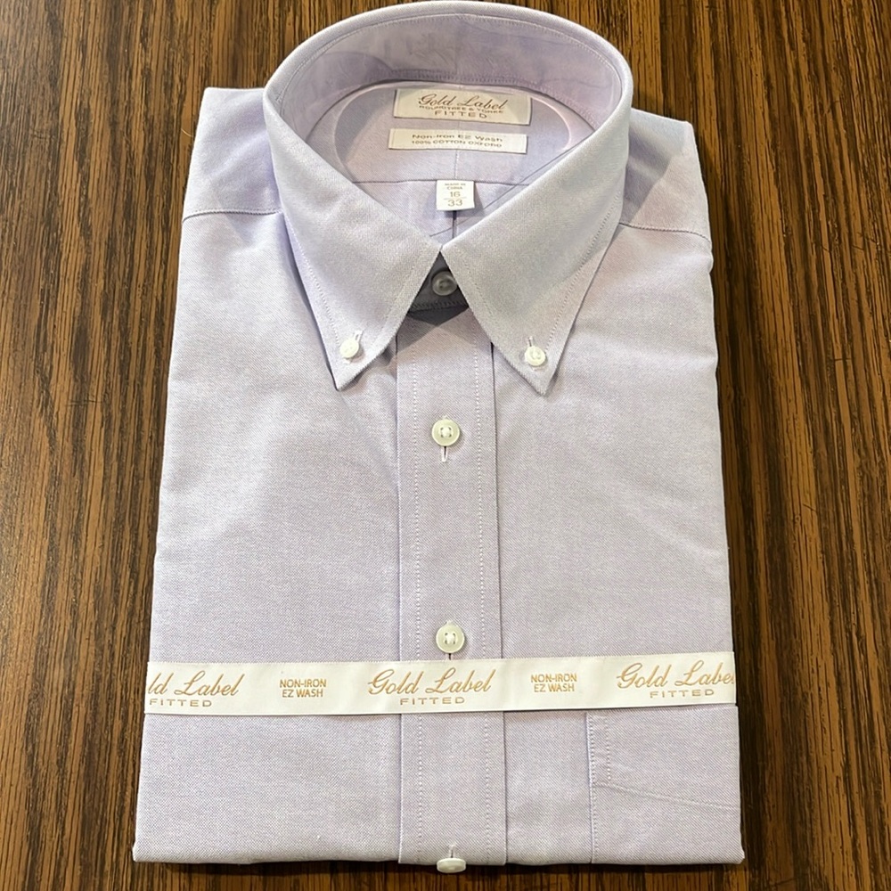Gold Label fitted dress shirt size 16 x 33